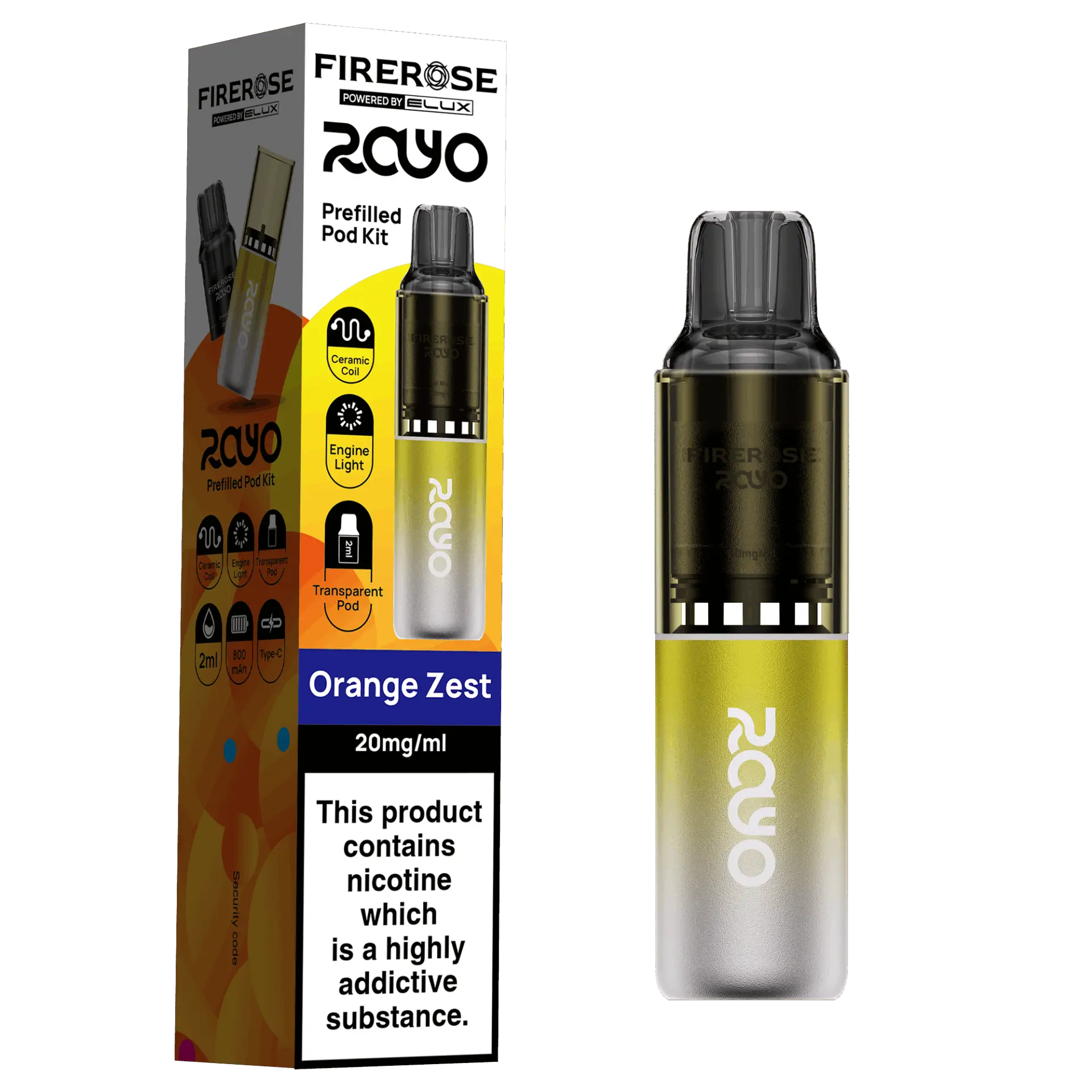 Orange Zest by Elux Firerose Rayo 600