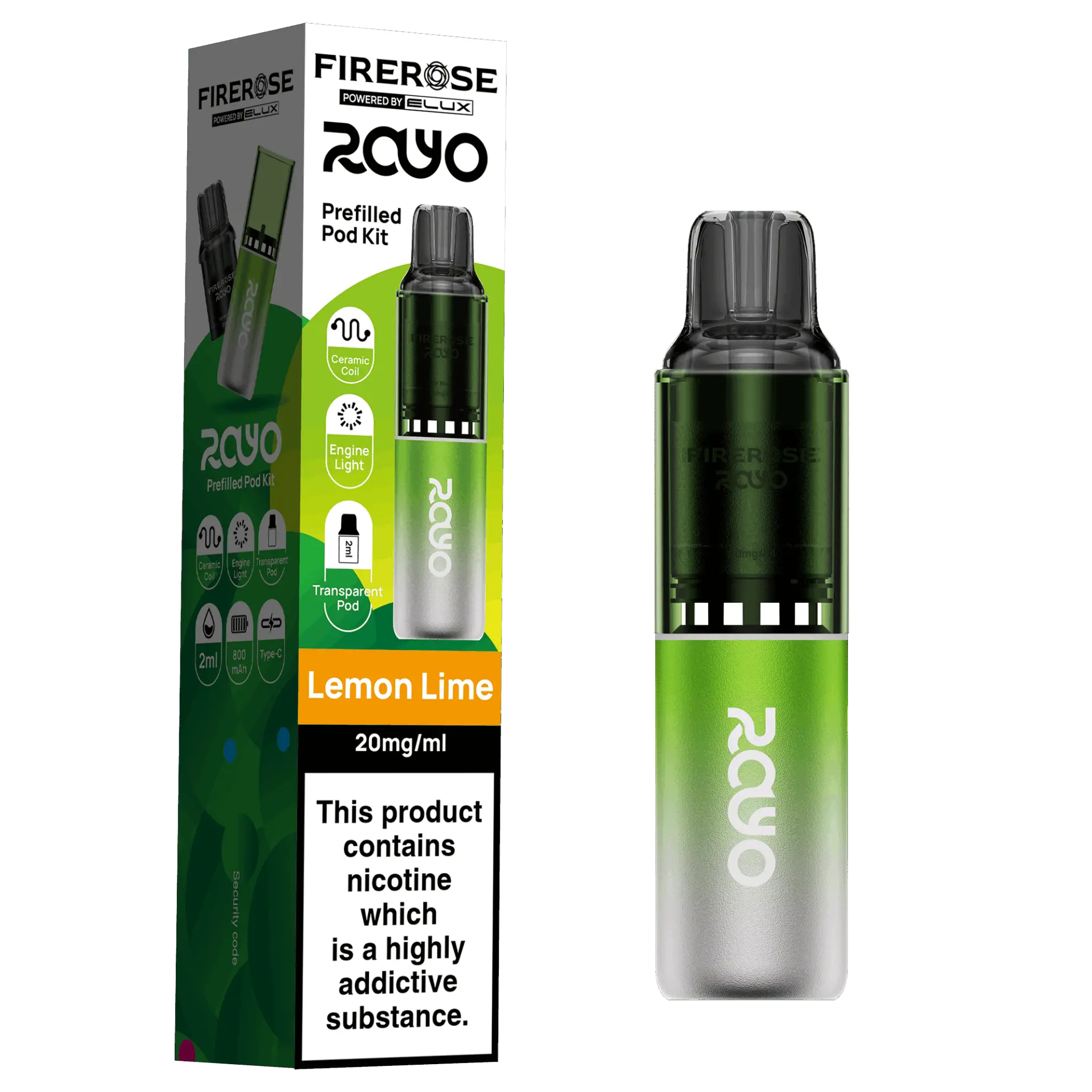 Lemon Lime by Elux Firerose Rayo 600