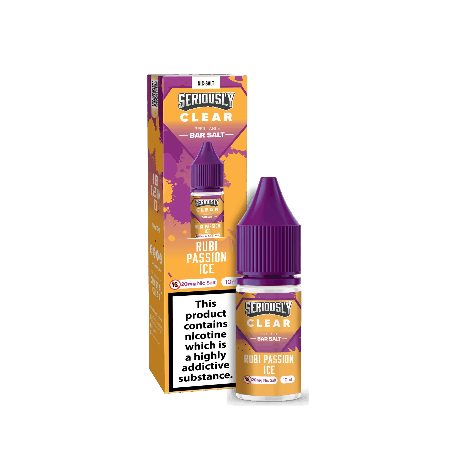Rubi Passion Ice by Seriously Clear Nicotine Salt 10ml