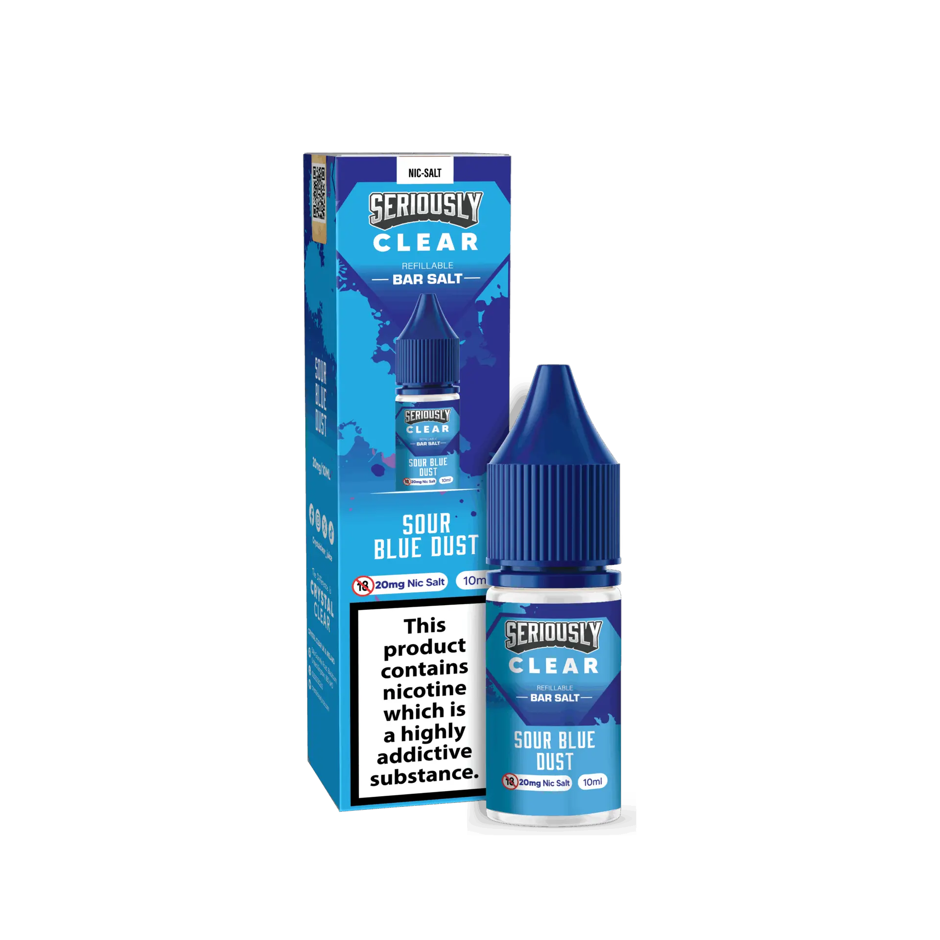 Sour Blue Dust by Seriously Clear Nicotine Salt 10ml