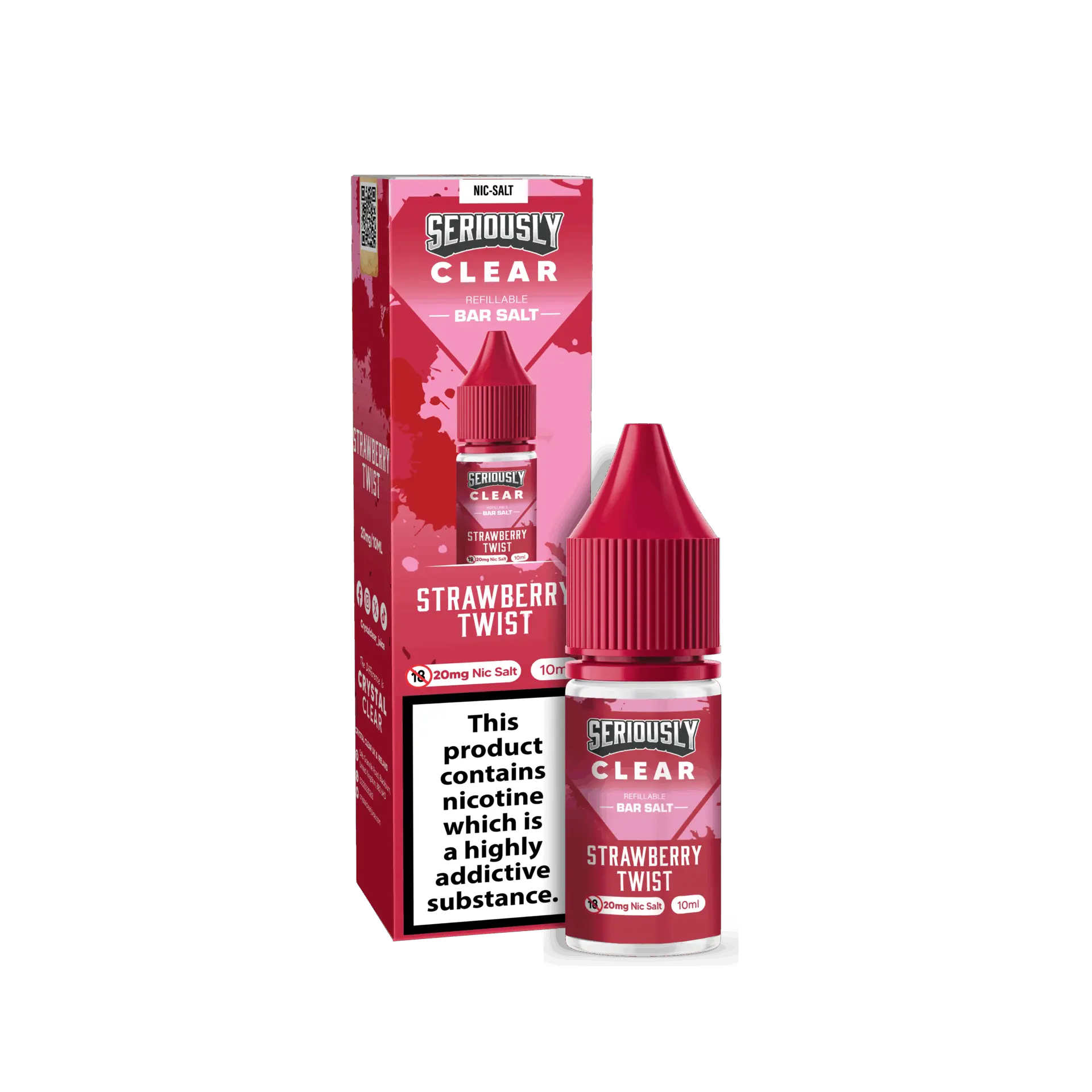 Strawberry Twist by Seriously Clear Nicotine Salt 10ml