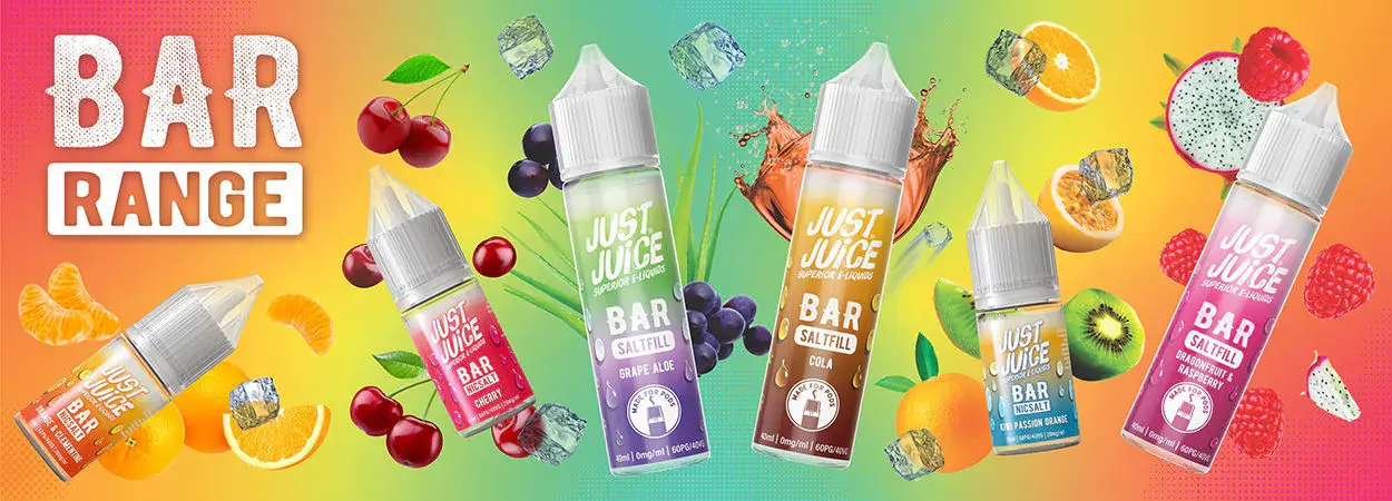 Blackcurrant Lemonade Just Juice Bar Nic Salt 10mls Banner 2