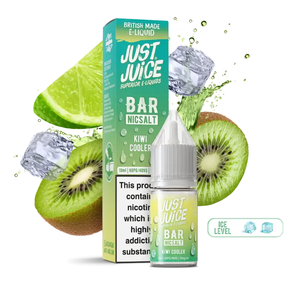 Kiwi Cooler Just Juice 10ml Nic Salts Kiwi Cooler Just Juice 10ml Nic Salts
