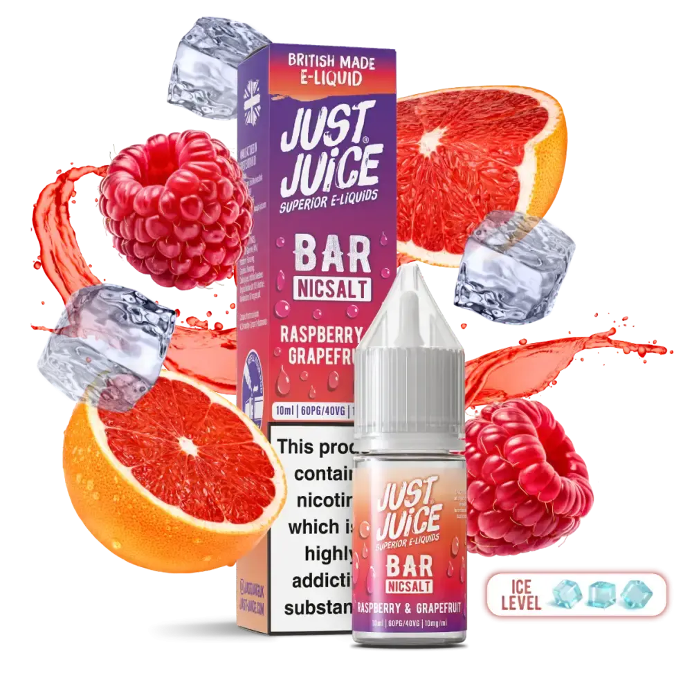 Raspberry & Grapefruit Just Juice 10ml Nic Salts Raspberry & Grapefruit Just Juice 10ml Nic Salts
