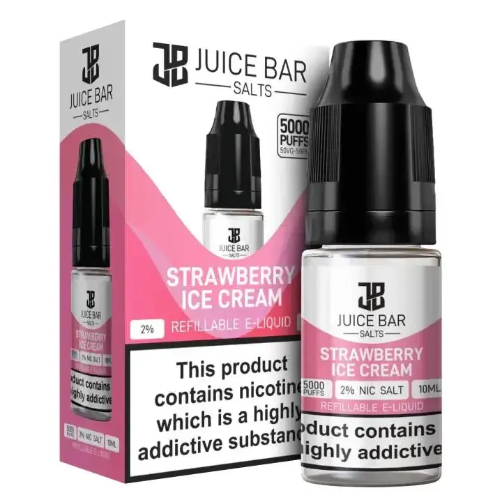 Strawberry Ice Cream Juice Bar 10ml Nic Salt