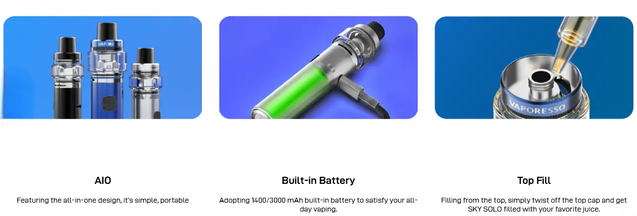 Vaporesso Sky Solo Vape Kit Banner 4