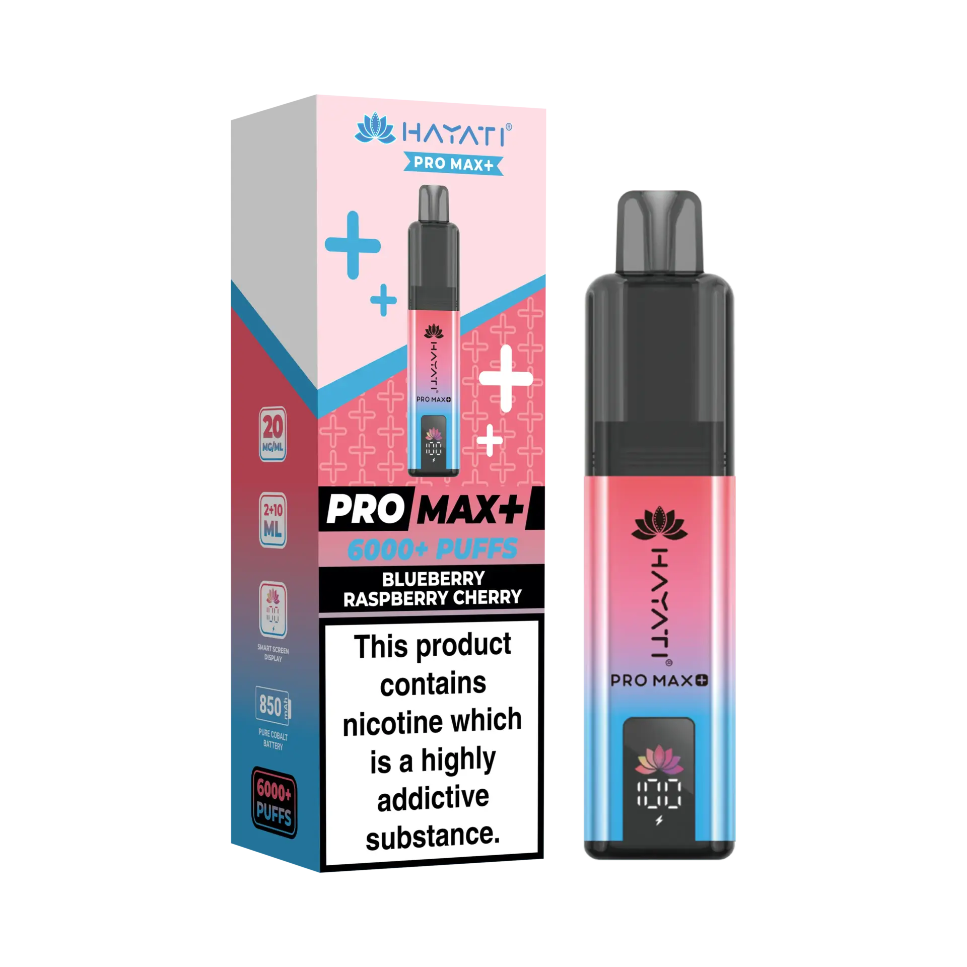 Blueberry Raspberry Cherry by Hayati Pro Max+ 6000 Prefilled Pod