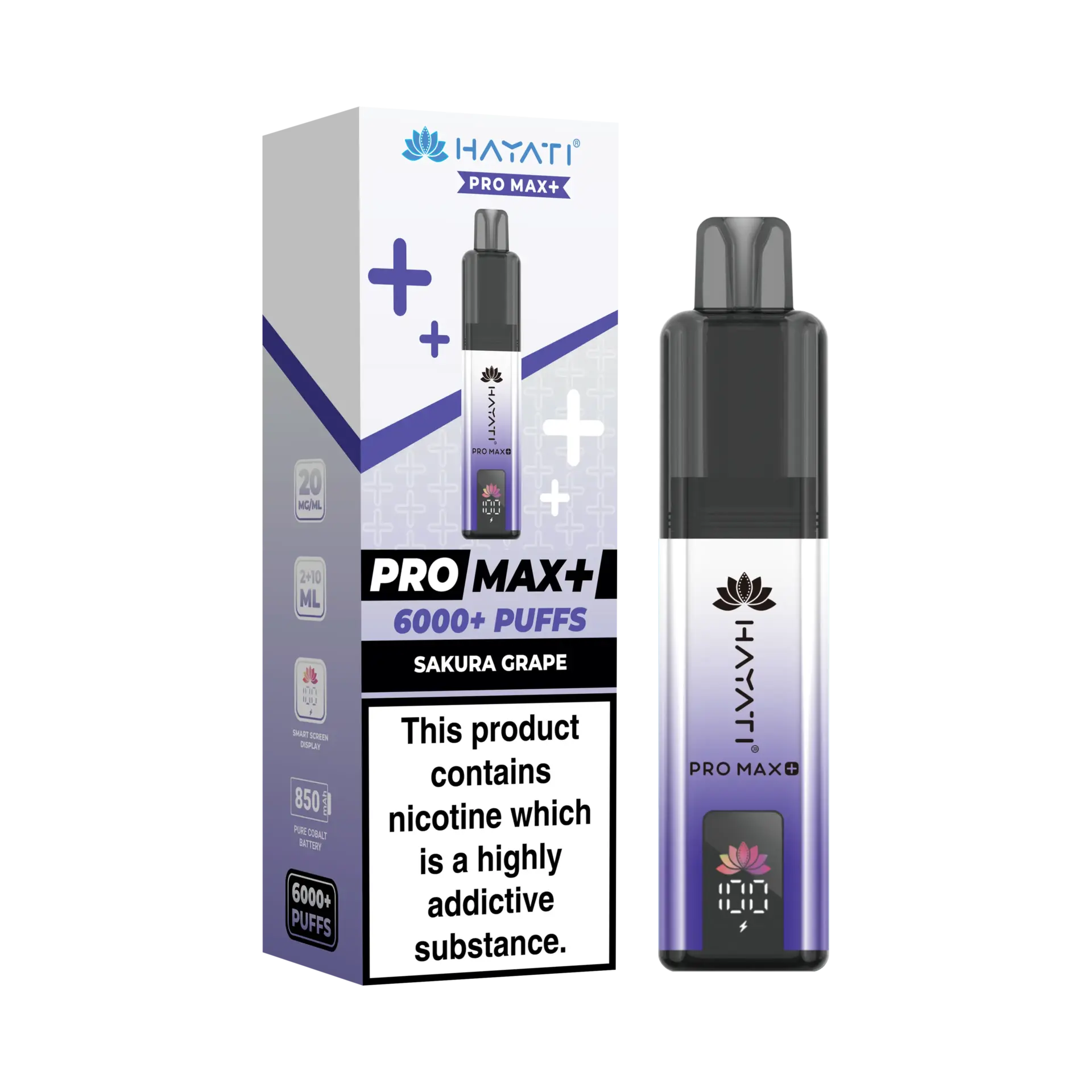 Sakura Grape by Hayati Pro Max+ 6000 Prefilled Pod Kit 6000 Puff