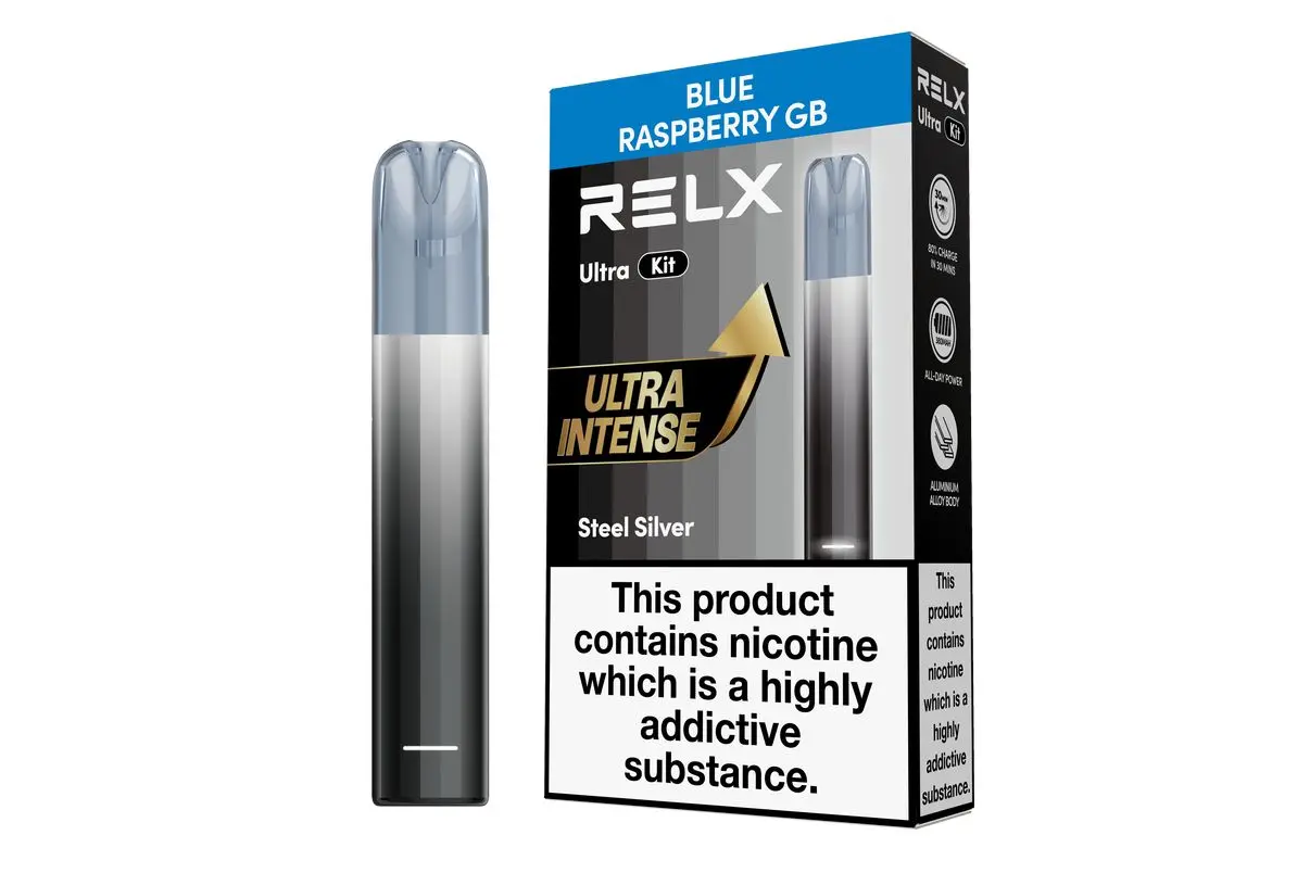 Blue Raspberry GB Relx Ultra Prefilled Pod Kit Blue Raspberry GB Relx Ultra Prefilled Pod Kit
