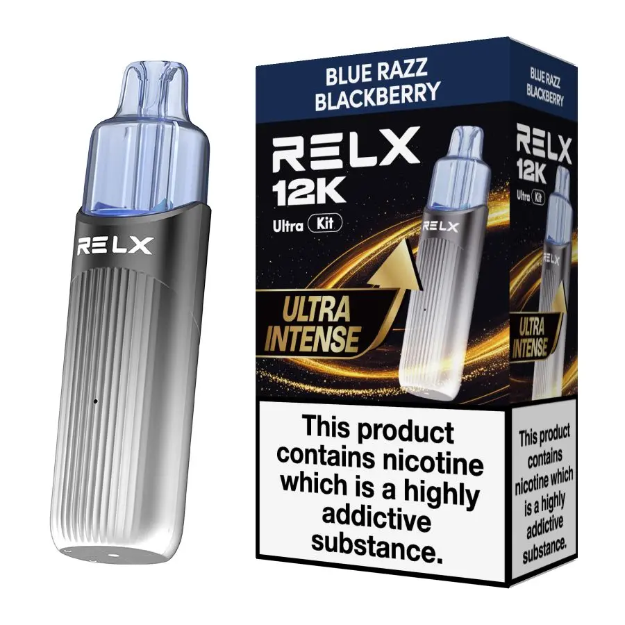 Blue Razz Blackberry Relx 12K Ultra Prefilled Pod Kit