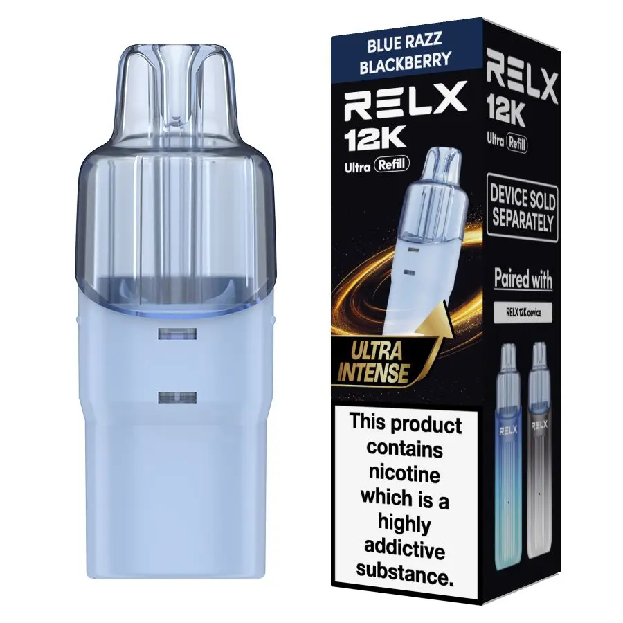 Blue Razz Blackberry Relx 12K Ultra Prefilled Pod