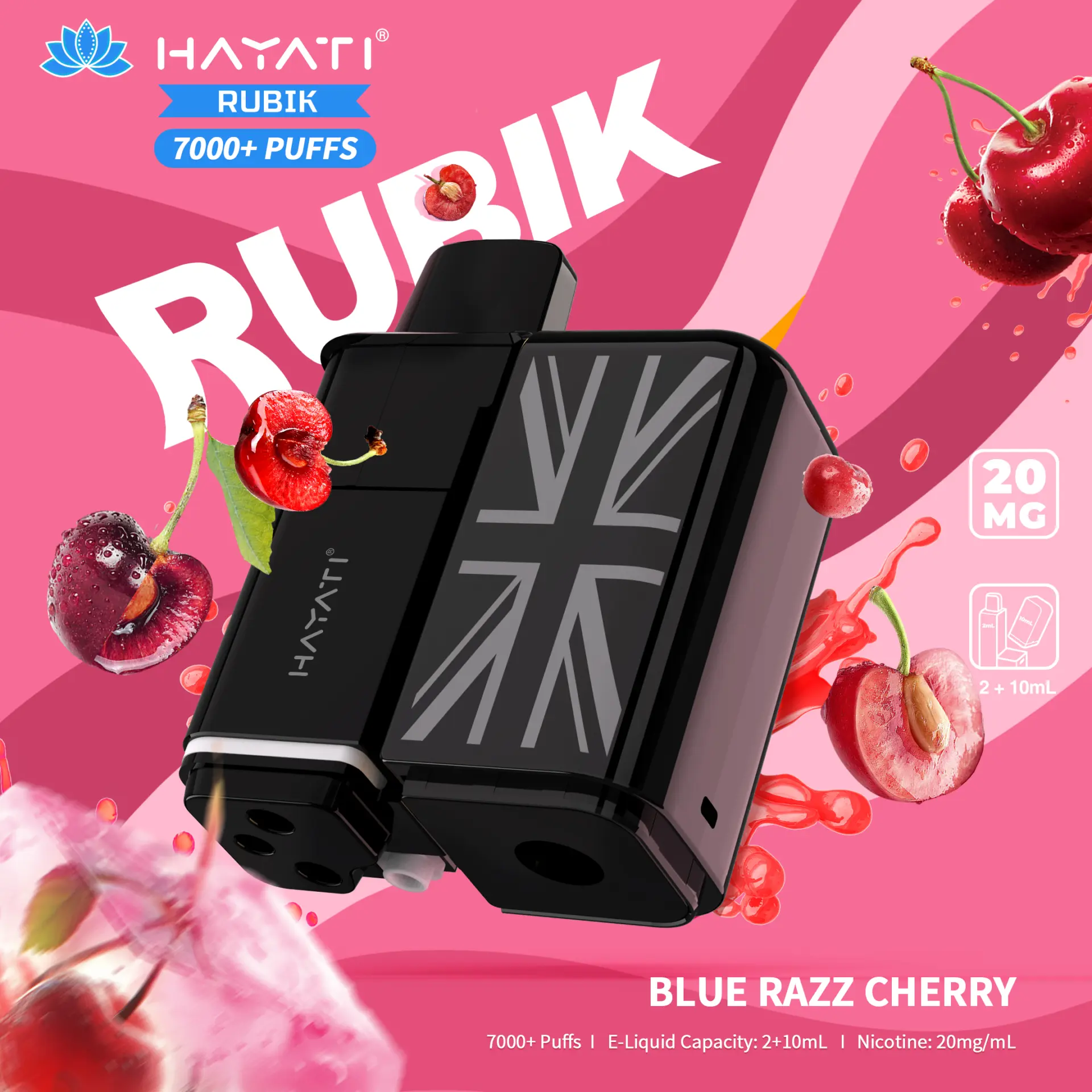 Blue Razz Cherry Hayati Rubik 7K Refill Pod Pack