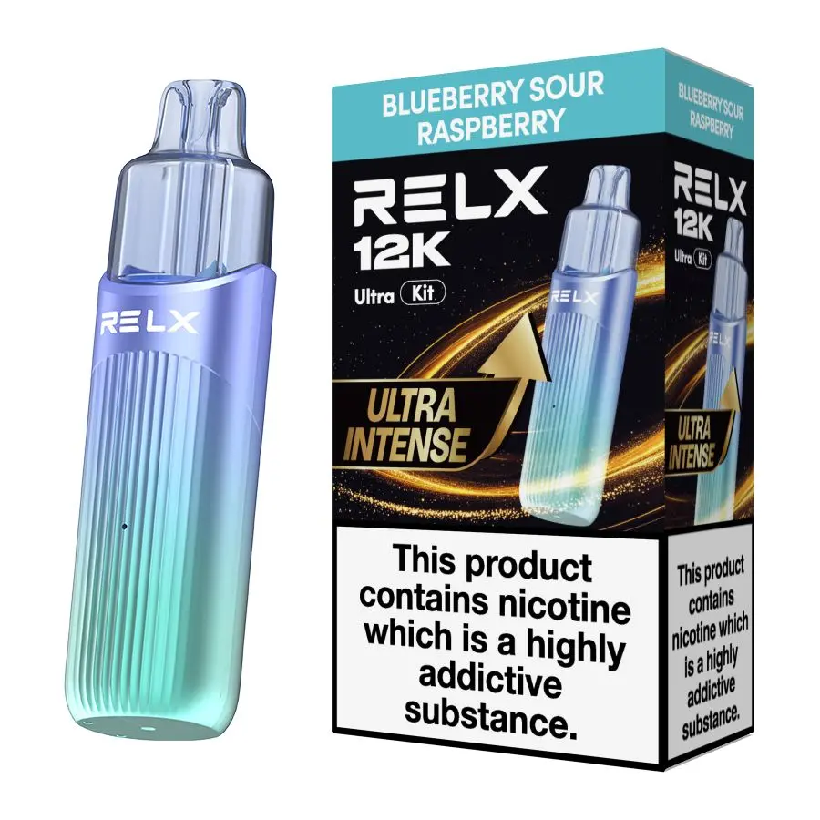 Blue Sour Raspberry Relx 12K Ultra Prefilled Pod Kit