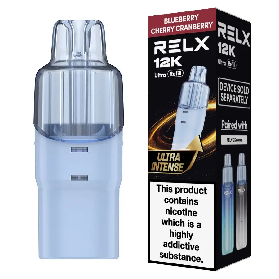 Blueberry Cherry Cranberry Relx 12K Ultra Prefilled Pod