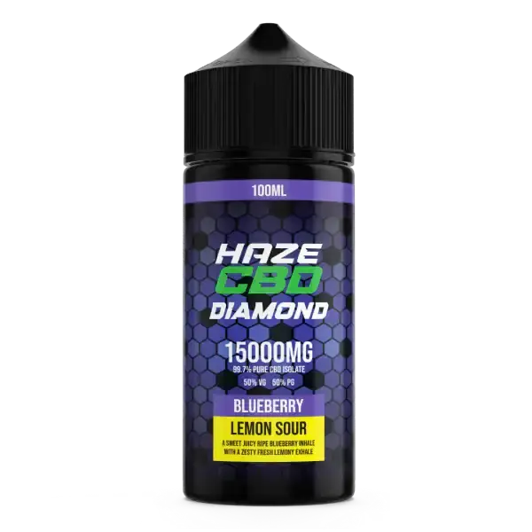 Blueberry Lemon Sour Haze Diamond CBD E-Liquid 100ml | 15000mg
