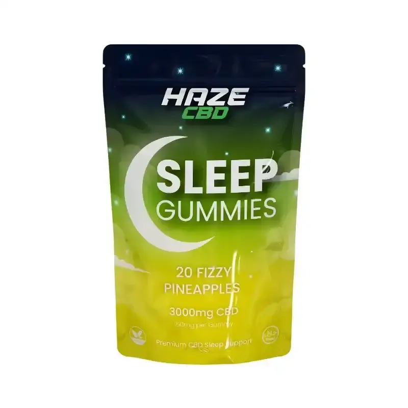 Fizzy Pineapple Haze CBD Sleep Gummies 3000mg | 150mg CBD Per Gummy