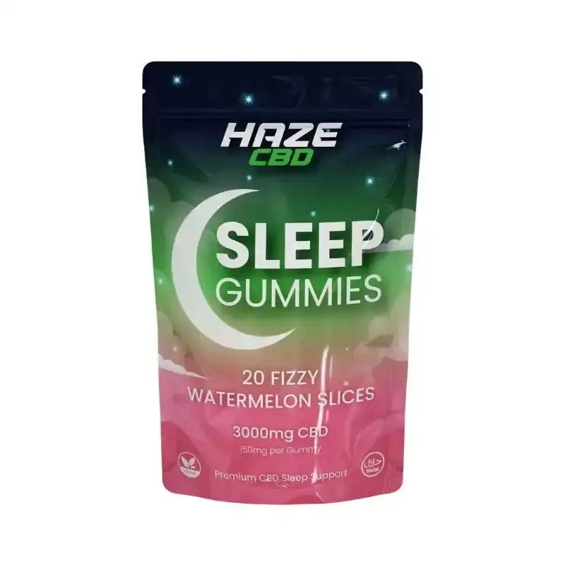 Fizzy Watermelon Slice Haze CBD Sleep Gummies 3000mg | 150mg CBD Per Gummy