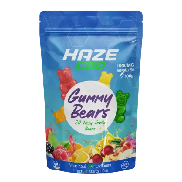 Gummy Bears Haze CBD 1000mg | 50mg CBD Per Gummy