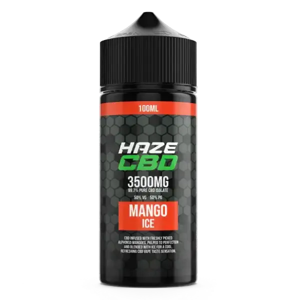 Mango Ice Haze Diamond CBD E-Liquid 100ml | 3500mg