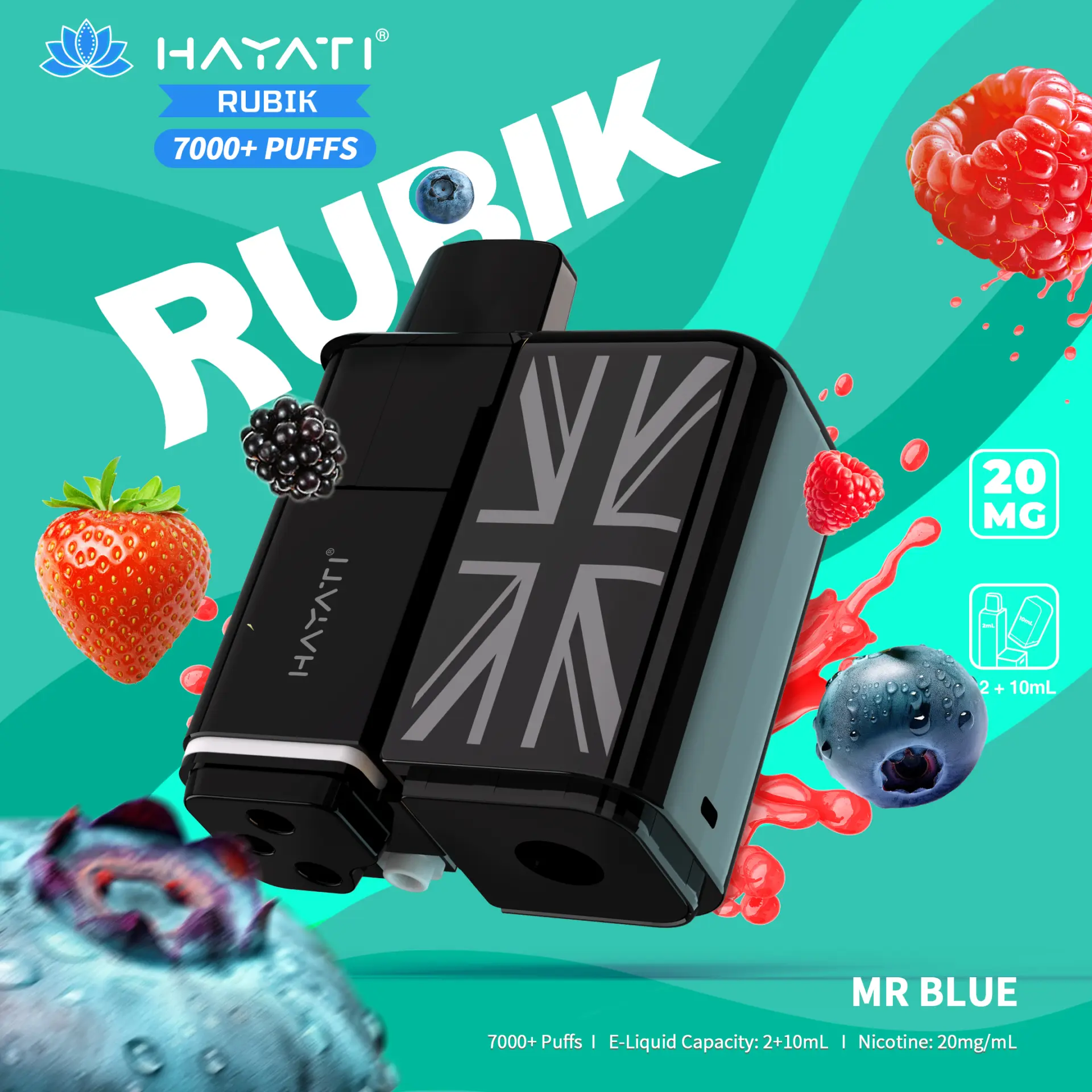 Mr Blue Hayati Rubik 7K Refill Pod Pack