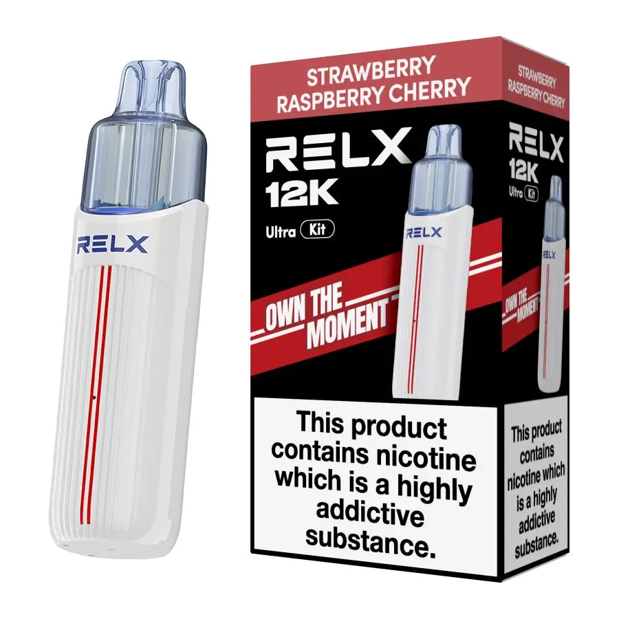 Strawberry Raspberry Cherry Relx 12K Ultra Prefilled Pod Kit
