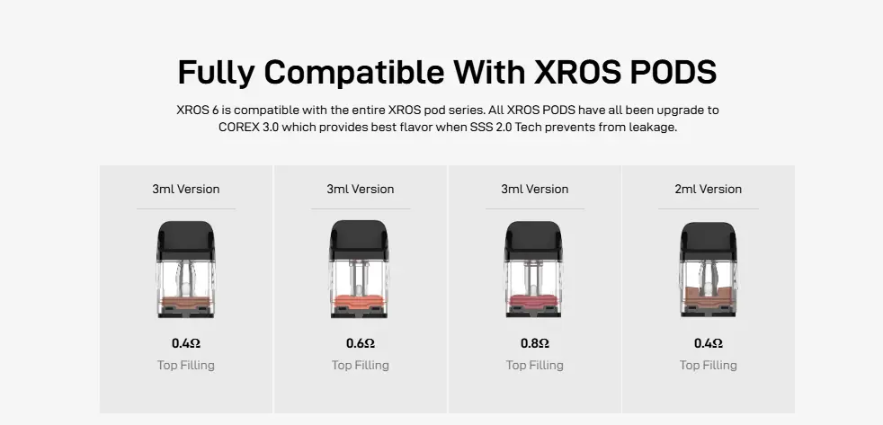 Vaporesso Xros 6 Vape Kit Banner 15