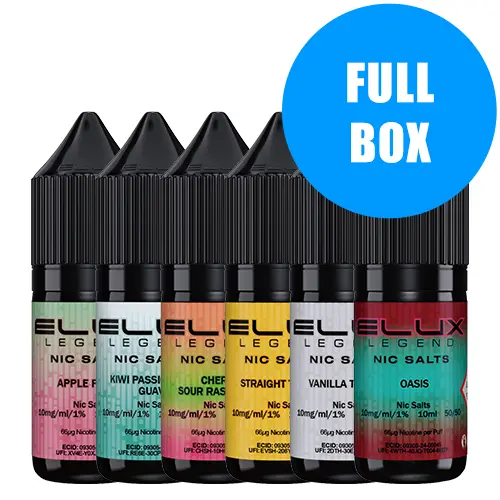 Elux Legend Nic Salts 10ml | Full Box