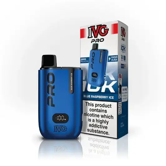 Blue Raspberry Ice by IVG Pro 12 Prefilled Pod Kit New