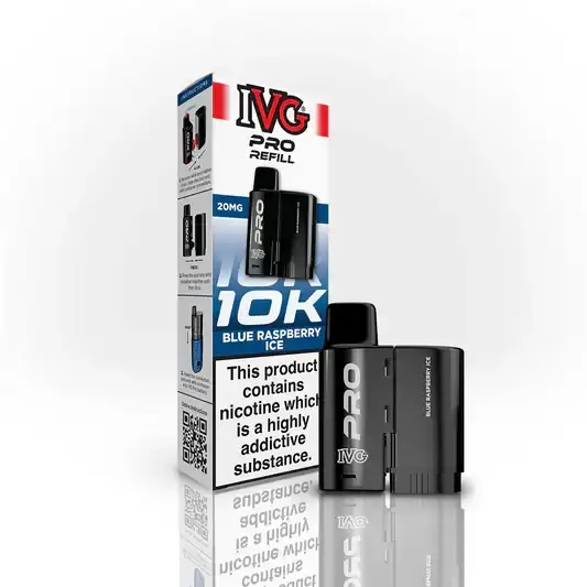 Blue Raspberry Ice By IVG PRO 12 Refill Pod New