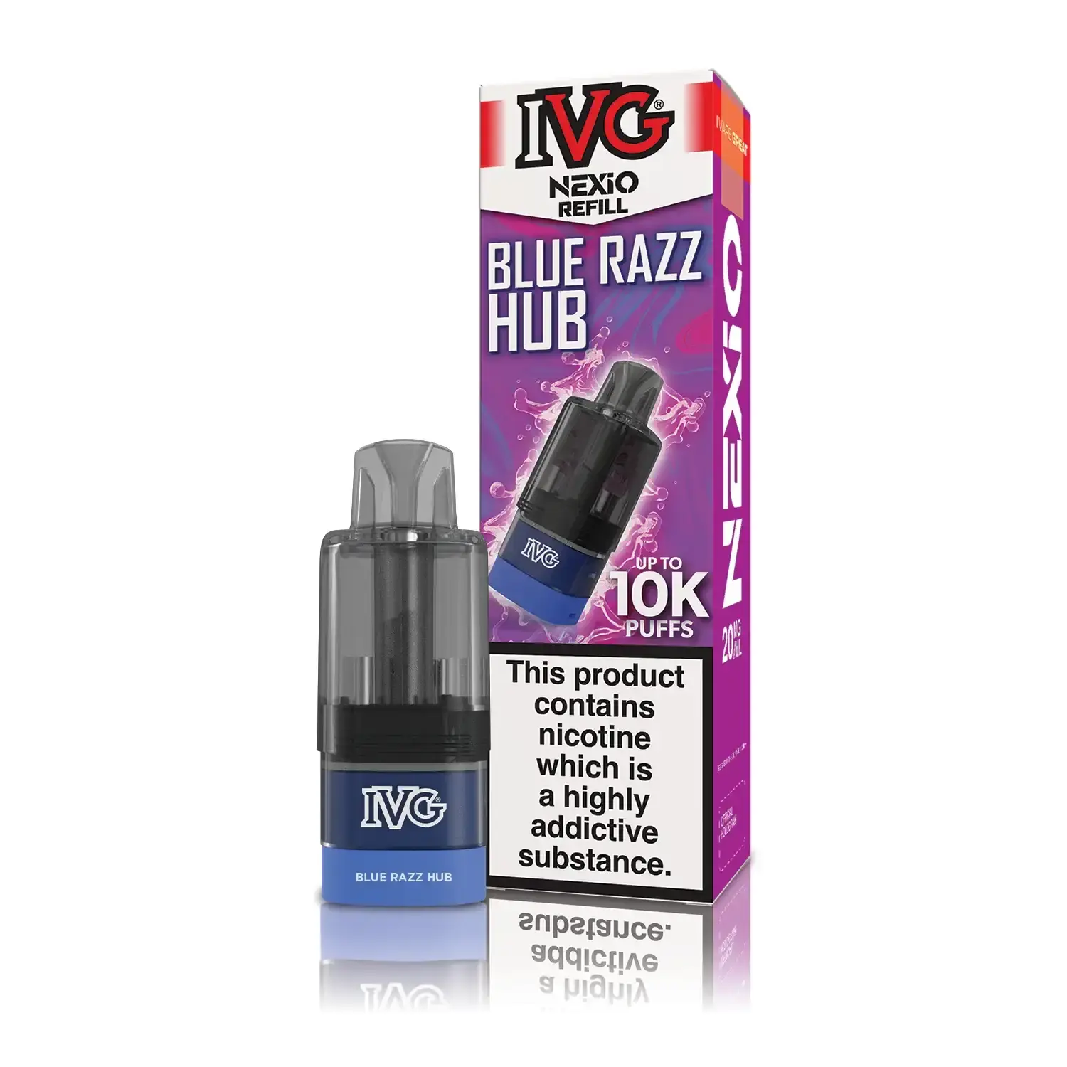 Blue Razz Hub NEXiO IVG Prefilled Pod