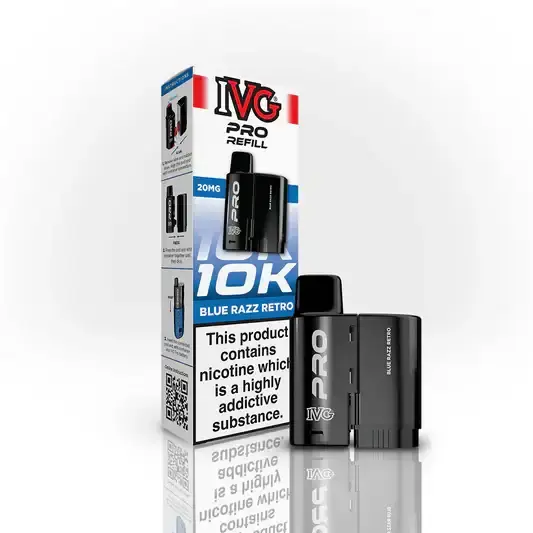 Blue Razz Retro By IVG PRO 12 Refill Pod New