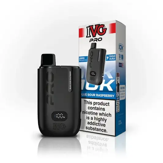 Blue Sour Raspberry by IVG Pro 12 Prefilled Pod Kit New