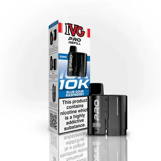 Blue Sour Raspberry By IVG PRO 12 Refill Pod New