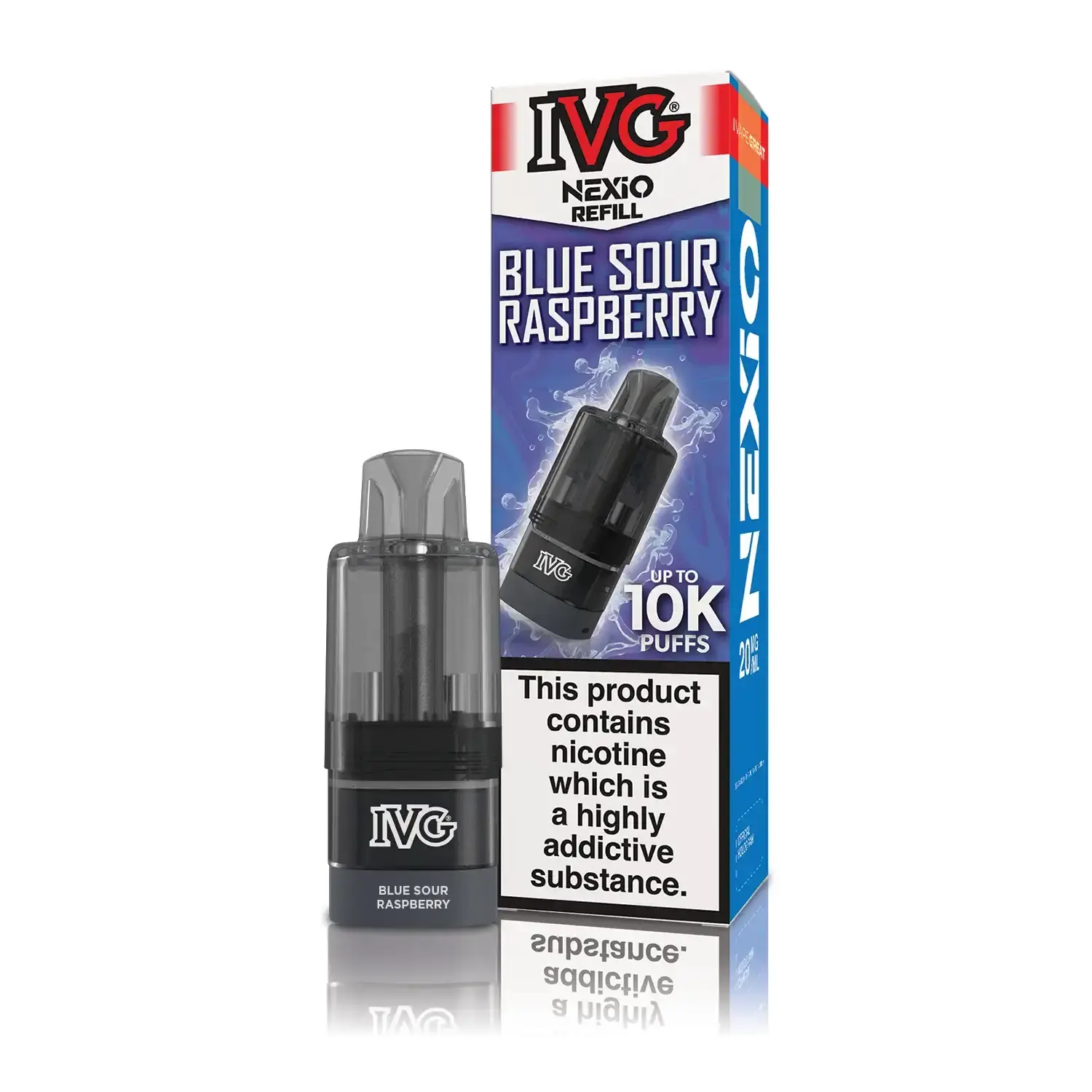 Blue Sour Raspberry NEXiO IVG Prefilled Pod