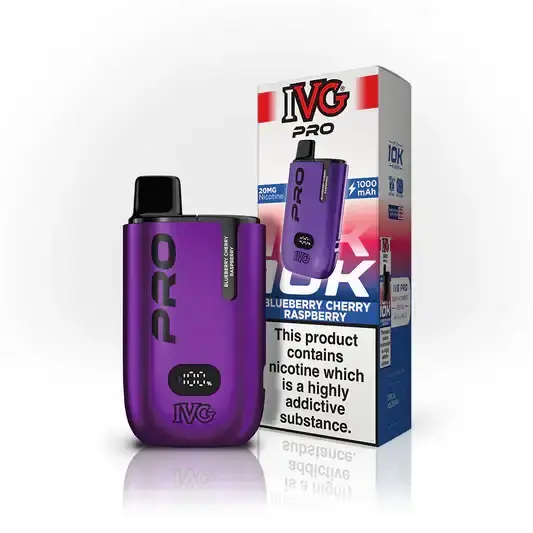 Blueberry Cherry Raspberry By IVG PRO 12 Prefilled Pod Kit New