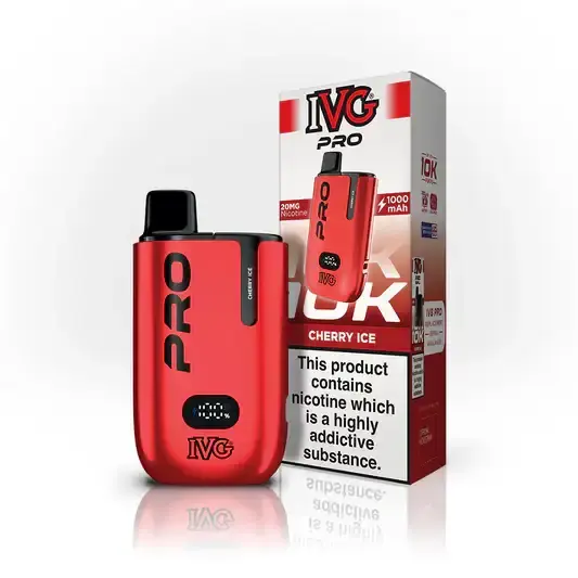 Cherry Ice by IVG Pro 12 Prefilled Pod Kit New
