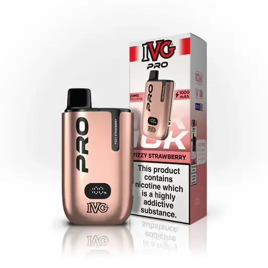 Fizzy Strawberry by IVG Pro 12 Prefilled Pod Kit New
