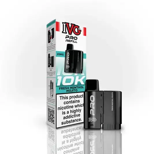 Fresh Menthol Mojito By IVG PRO 12 Refill Pod New