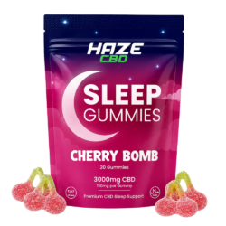 Cherry Bomb Haze CBD Sleep Gummies 3000mg | 150mg CBD Per Gummy