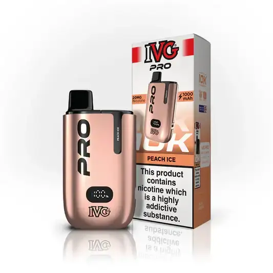 Peach Ice By IVG PRO 12 Prefilled Pod Kit New