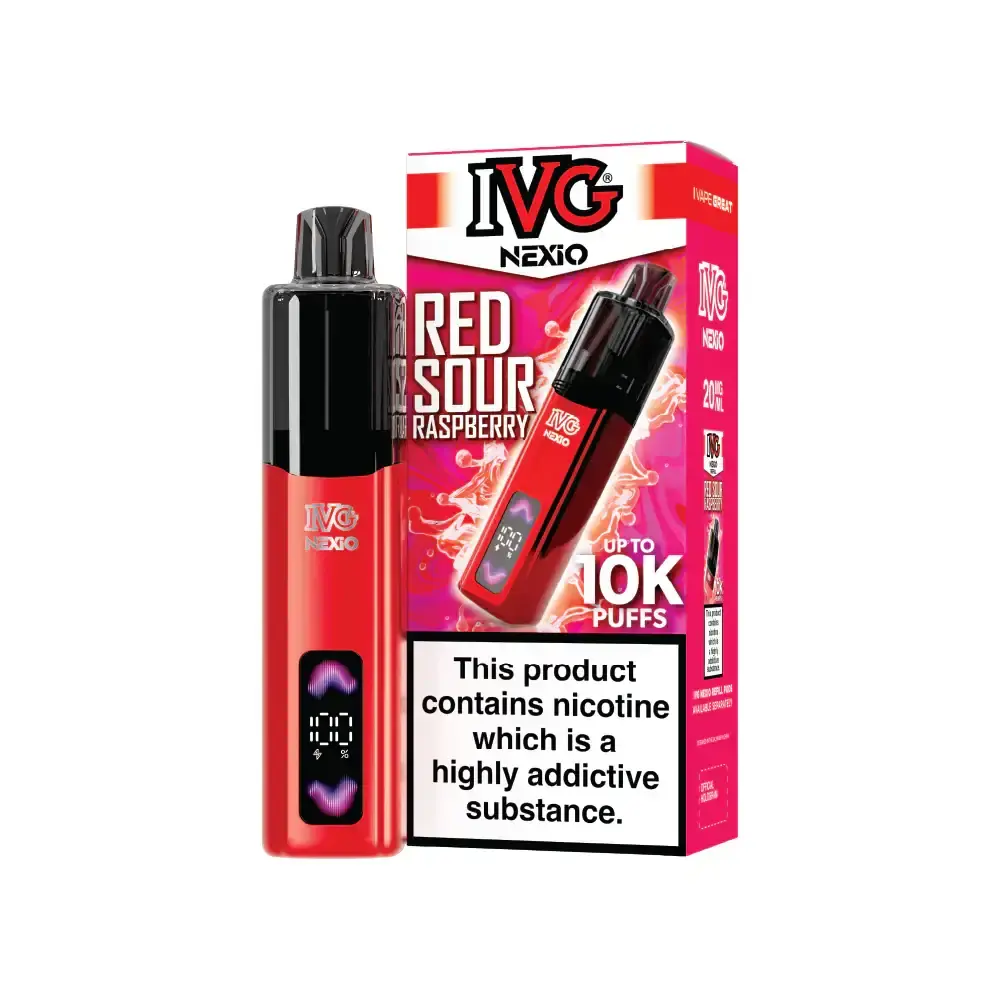 Red Sour Raspberry NEXiO IVG Prefilled Pod Kit