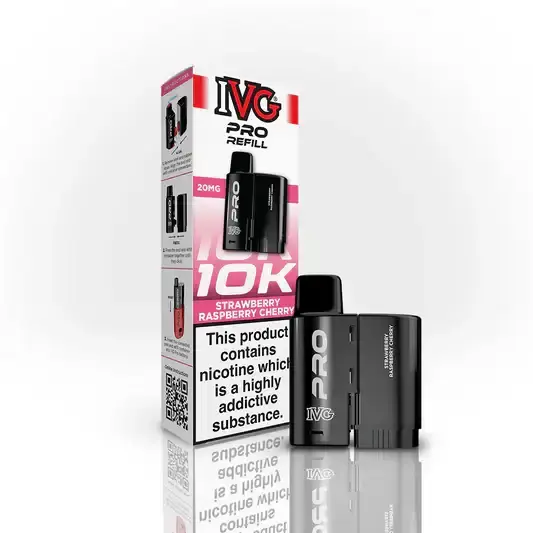 Strawberry Raspberry Cherry By IVG PRO 12 Refill Pod New