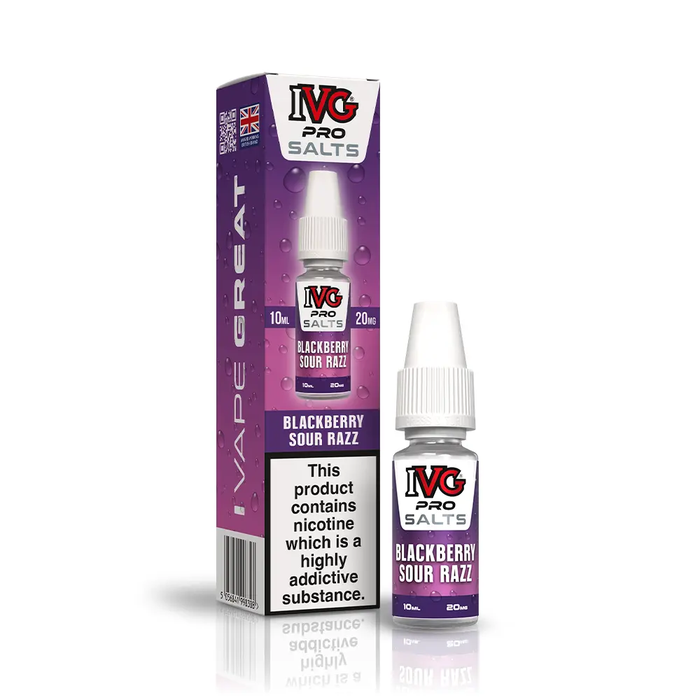 Blackberry Sour Razz IVG PRO Salts 10ml | Nicotine Salts