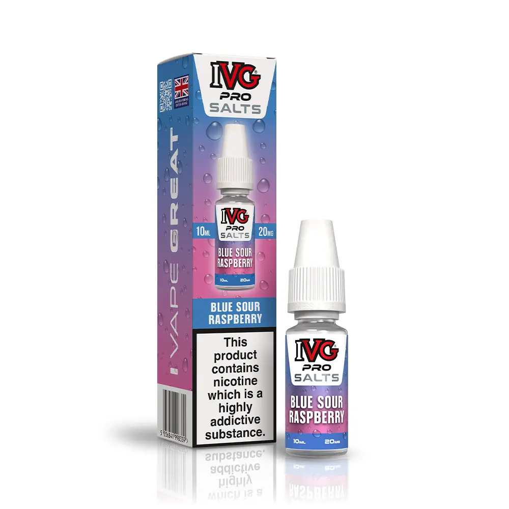 Blue Sour Raspberry IVG PRO Salts 10ml | Nicotine Salts