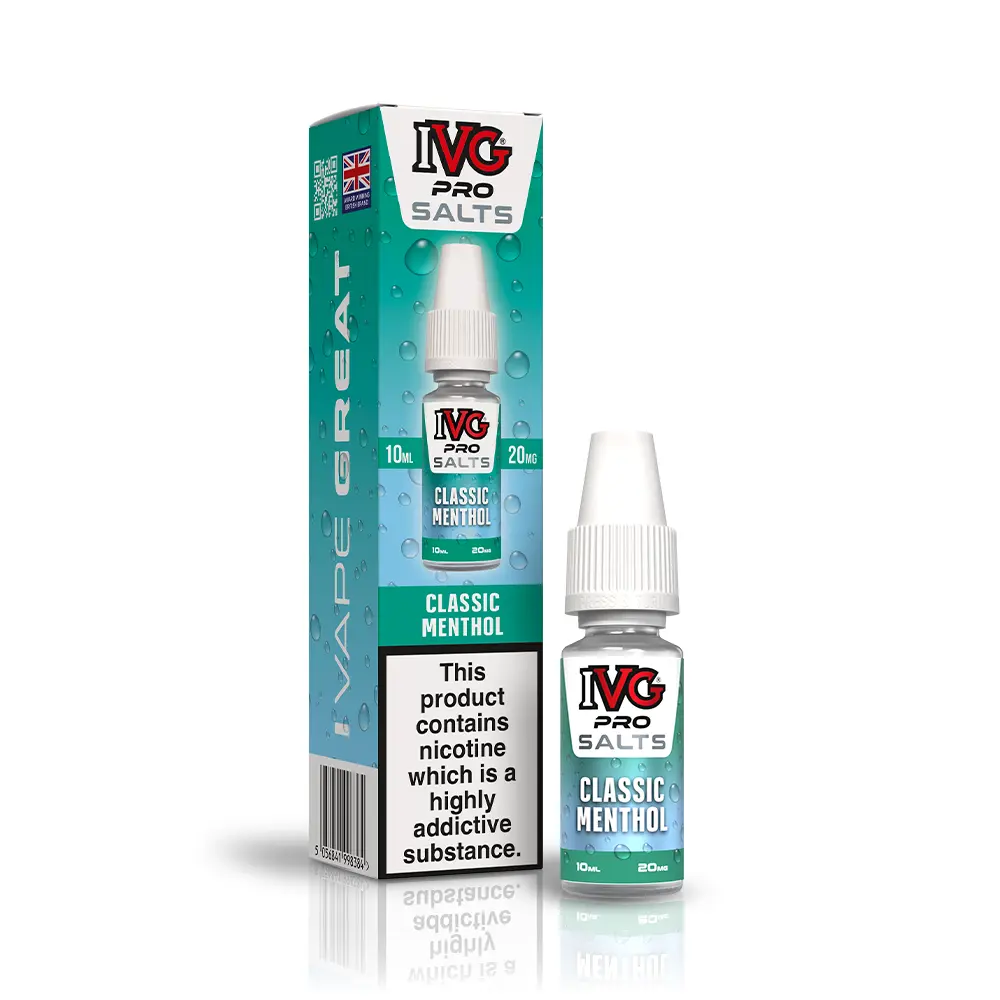 Classic Menthol IVG PRO Salts 10ml | Nicotine Salts