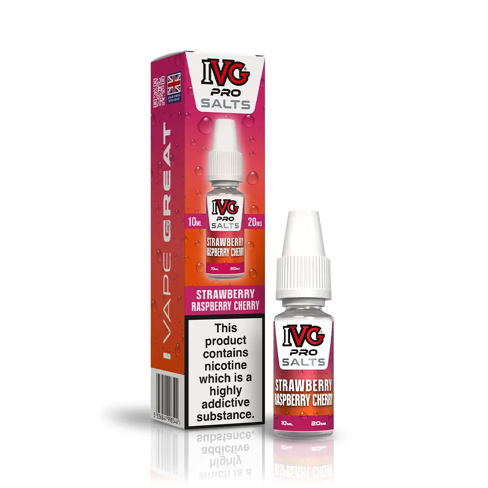 Strawberry Raspberry Cherry IVG PRO Salts 10ml | Nicotine Salts