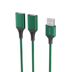 WYE USB-A Male to 2 USB-A Female Splitter Cable 0.3m