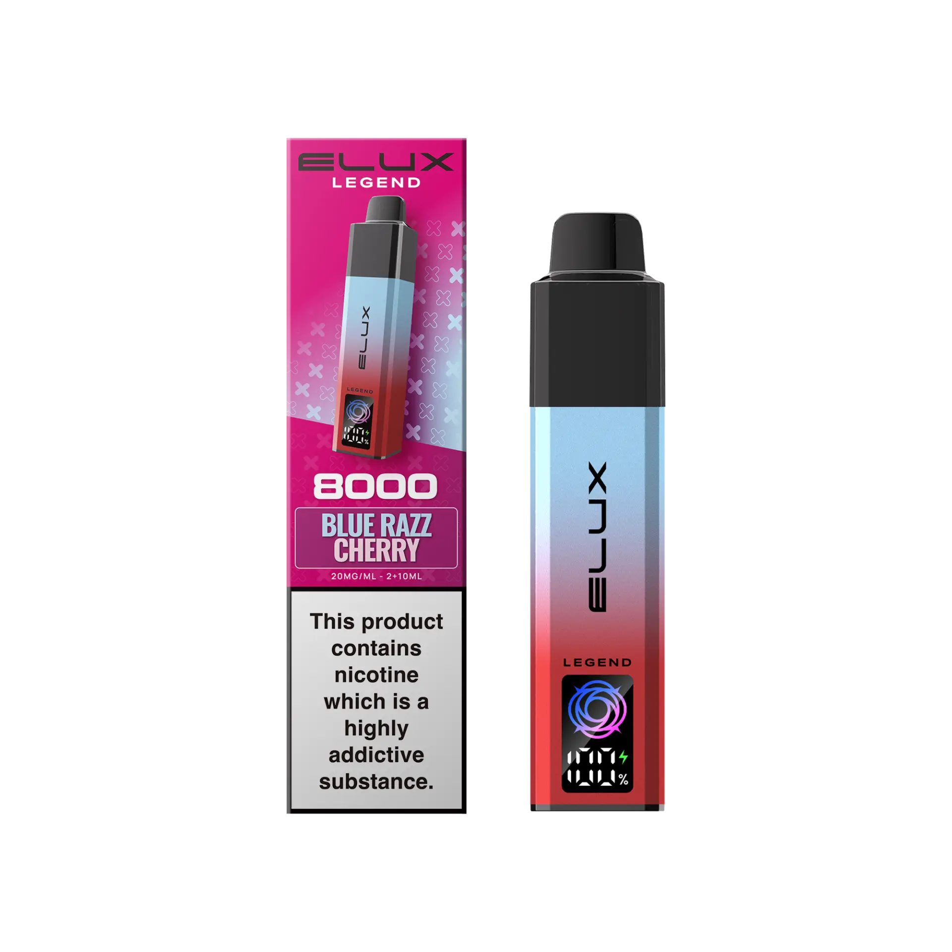 Blue Razz Cherry Elux Legend 8K 8000 Pod Vape Kit