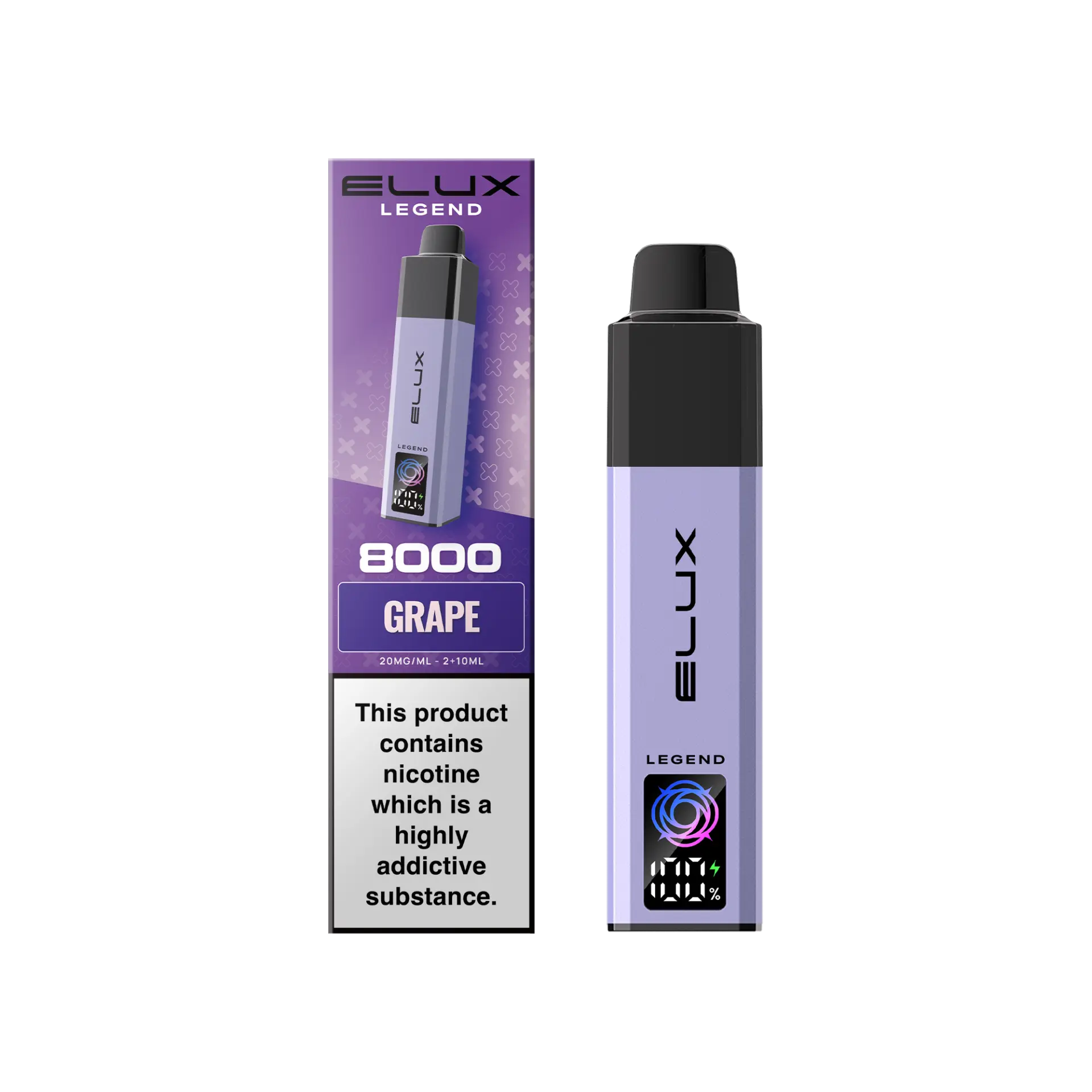 Grape Elux Legend 8K 8000 Pod Vape Kit