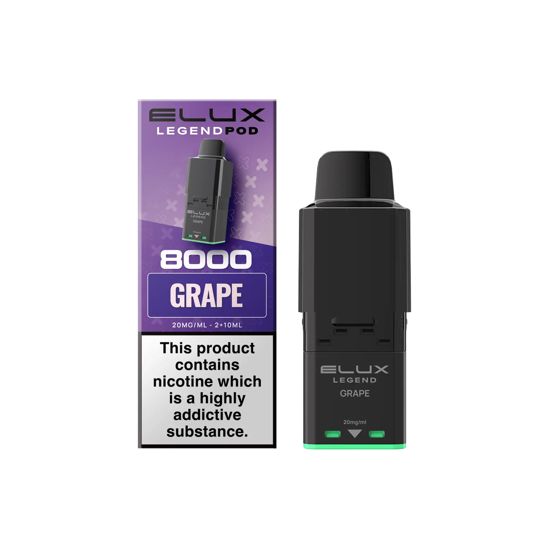 Grape Elux Legend 8K 8000 Prefilled Replacement Pod